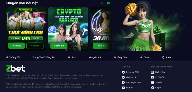 Các phương thức thanh toán được hỗ trợ tại 1xbet bao gồm MoMo, ZaloPay, Bitcoin