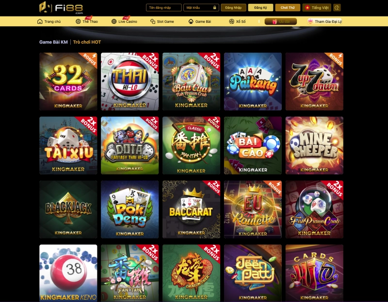 Game xóc đĩa và tài xỉu tại Fi88
