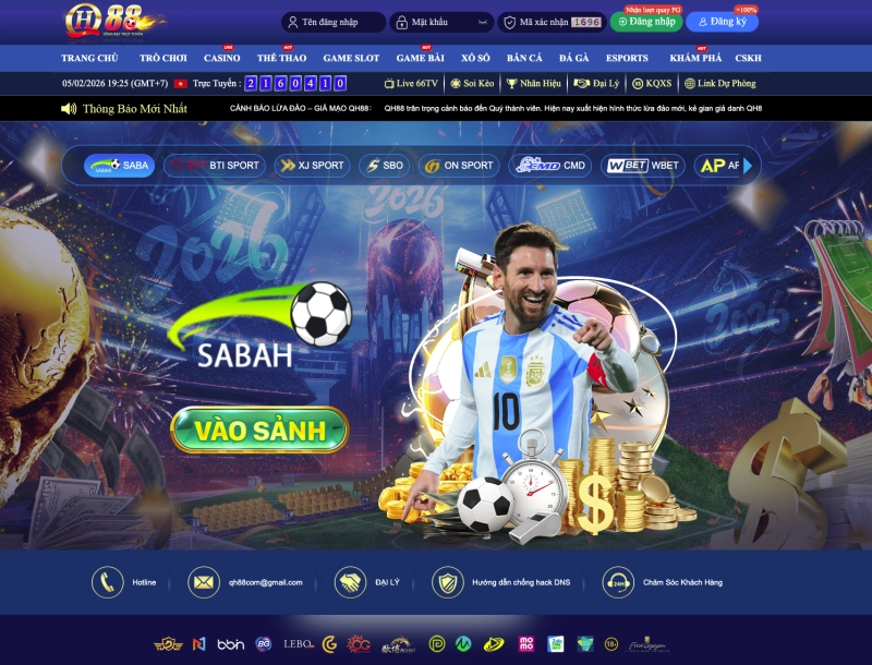 QH88 3 giao diện cá cược thể thao QH88 với các trận đấu bóng đá