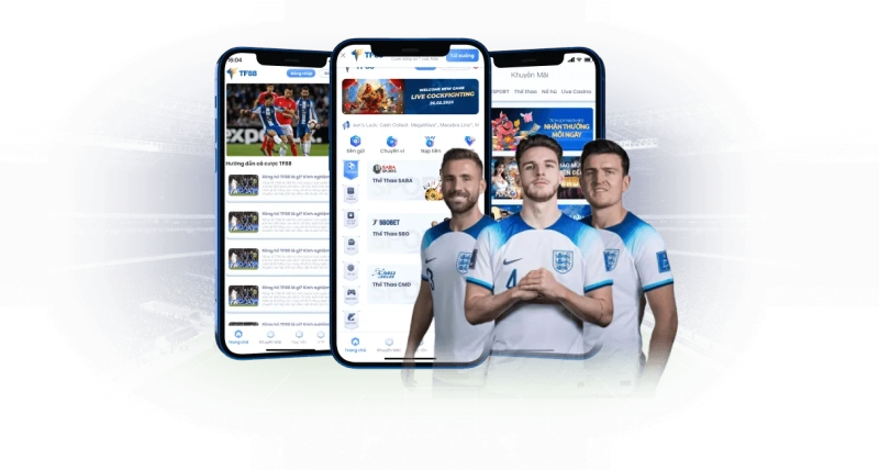 Giao diện mobile TF88 trên điện thoại