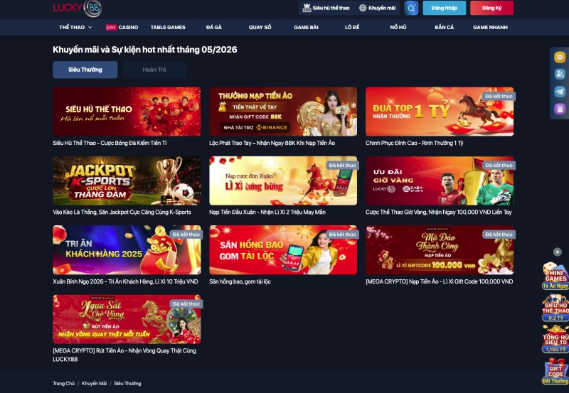 Chương trình bonus chào mừng 148% tại Lucky88