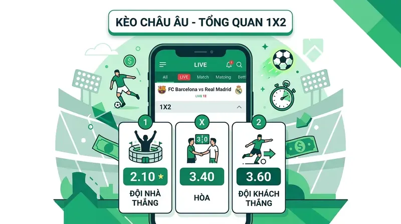 Kèo Châu Âu Là Gì? Tổng Quan Về Kèo 1X2