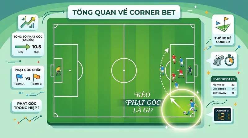 Kèo Phạt Góc Là Gì? Tổng Quan Về Corner Bet