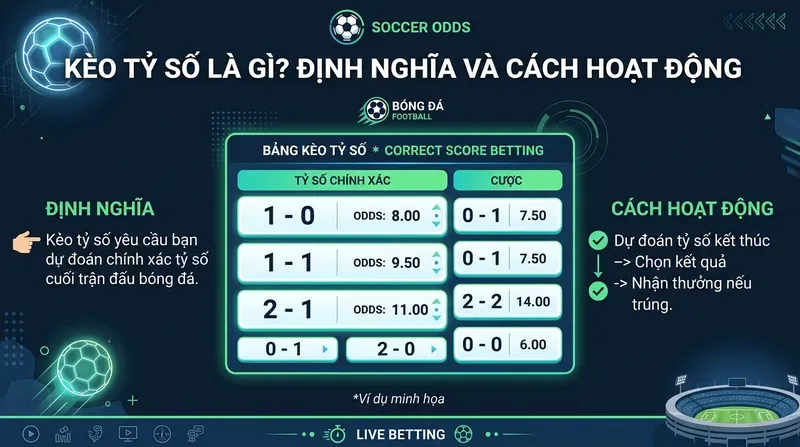 Kèo Tỷ Số Là Gì? Định Nghĩa Và Cách Hoạt Động