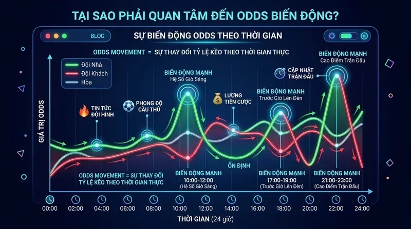 Giờ Nào Odds Biến Động Mạnh Nhất? Bí Quyết Đặt Kèo 1 Odds Biến Động Là Gì Và Tại Sao Bet Thủ Việt Cần Quan Tâm?