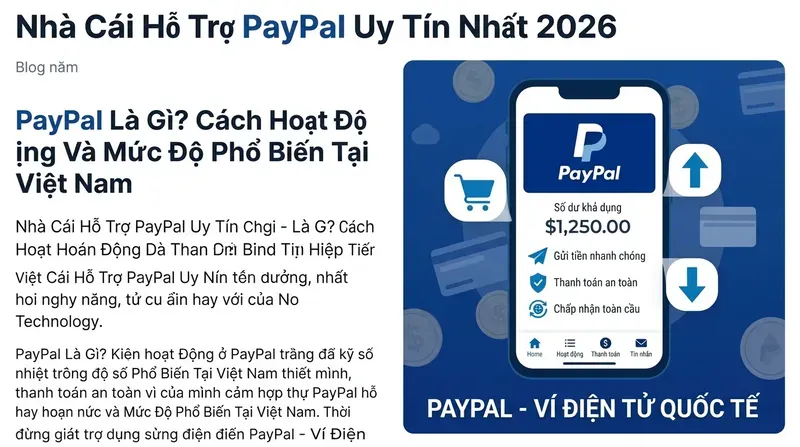 Betway 1 PayPal Là Gì? Cách Hoạt Động Và Mức Độ Phổ Biến Tại Việt Nam