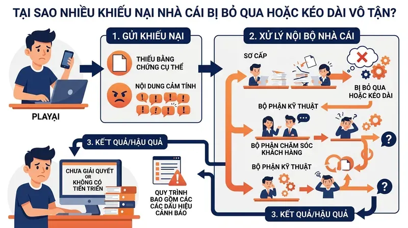 Tại Sao Nhiều Khiếu Nại Nhà Cái Bị Bỏ Qua Hoặc Kéo Dài Vô Tận?