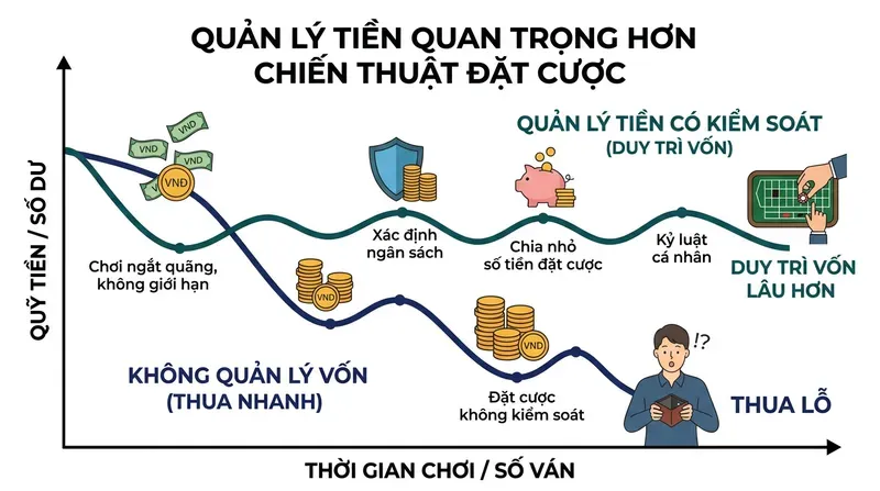 Cách Kiểm Soát Tiền Khi Chơi Cờ Bạc Online Hiệu Quả 1 Tại Sao Quản Lý Tiền Quan Trọng Hơn Chiến Thuật Đặt Cược?