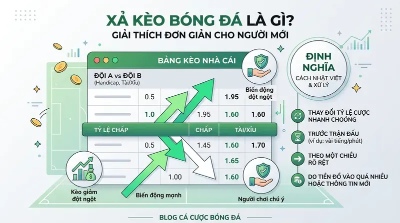 Xả Kèo Bóng Đá Là Gì? Giải Thích Đơn Giản Cho Người Mới