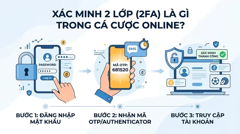 Có Nên Bật Xác Minh 2 Lớp (2FA) Tài Khoản Nhà Cái? 1 Xác Minh 2 Lớp (2FA) Là Gì Trong Cá Cược Online?