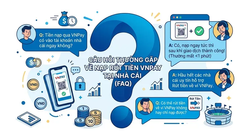 Câu Hỏi Thường Gặp Về Nạp Rút Tiền VNPay Tại Nhà Cái (FAQ)