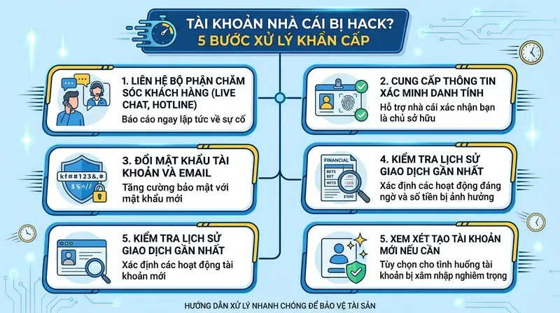 Bị Hack Tài Khoản Nhà Cái Phải Làm Gì? Xử Lý Ngay 2 Bị Hack Tài Khoản Nhà Cái Phải Làm Gì? 5 Bước Xử Lý Khẩn Cấp