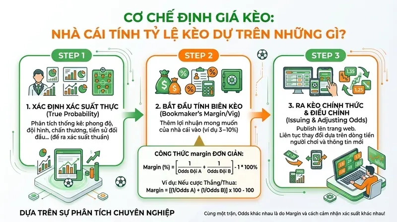 Cơ Chế Định Giá Kèo: Nhà Cái Tính Tỷ Lệ Kèo Dựa Trên Những Gì?