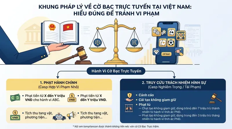 Khung pháp lý về cờ bạc trực tuyến tại Việt Nam: hiểu đúng để tránh vi phạm