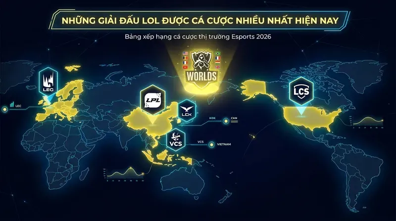 Những Giải Đấu LOL Được Cá Cược Nhiều Nhất Hiện Nay
