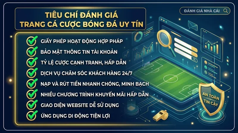 10+ Trang Cá Cược Bóng Đá Uy Tín Nhất Tại Việt Nam 8 Tiêu Chí Đánh Giá Trang Cá Cược Bóng Đá Uy Tín