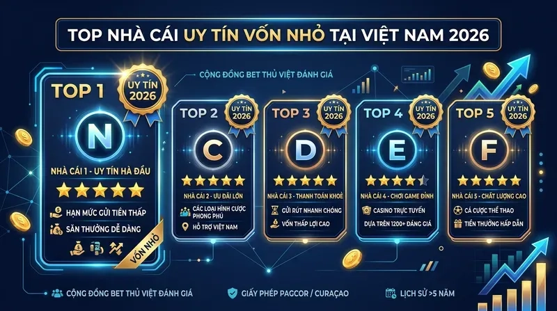 Top Nhà Cái Uy Tín Vốn Nhỏ Tại Việt Nam 2026