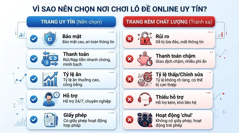 Vì sao nên chọn nơi chơi lô đề online uy tín?