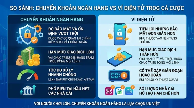 Vin88 2 Vì Sao Người Chơi Ưa Chuộng Chuyển Khoản Ngân Hàng Hơn Ví Điện Tử?