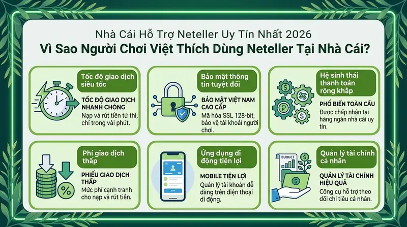 Vì Sao Người Chơi Việt Thích Dùng Neteller Tại Nhà Cái?