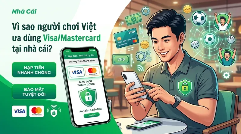 BET88 2 Vì sao người chơi Việt ưa dùng Visa/Mastercard tại nhà cái?