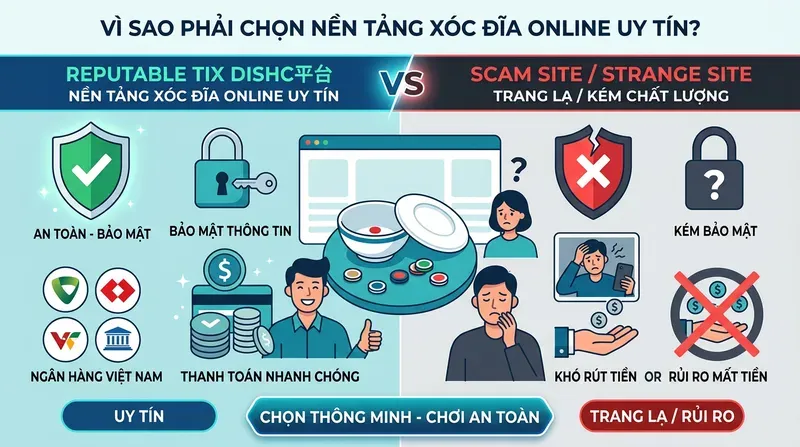 Vì sao phải chọn nền tảng xóc đĩa online uy tín?