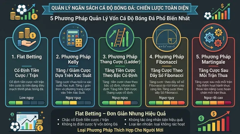 Quản Lý Ngân Sách Cá Độ Bóng Đá: Chiến Lược Toàn Diện 3 5 Phương Pháp Quản Lý Vốn Cá Độ Bóng Đá Phổ Biến Nhất