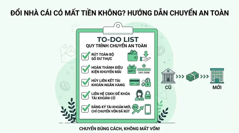 Đổi Nhà Cái Có Mất Tiền Không? Hướng Dẫn Chuyển An Toàn