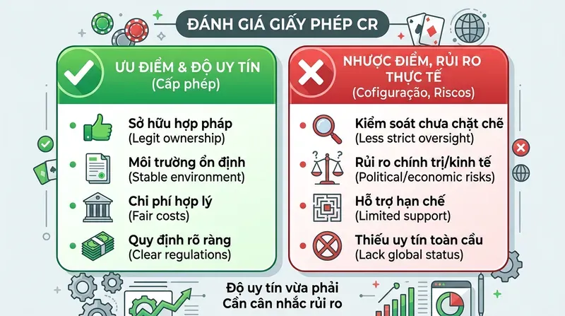 Vic88 3 Giấy phép Costa Rica có uy tín không? Ưu điểm, nhược điểm và rủi ro thực tế
