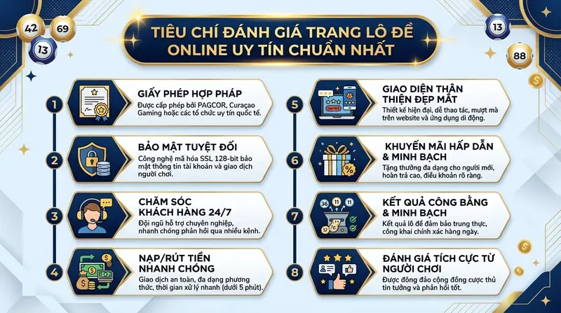 Tiêu chí đánh giá trang lô đề online uy tín chuẩn nhất