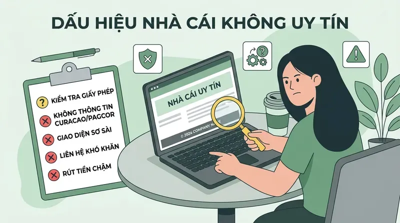 Dấu hiệu nhà cái không uy tín và cách kiểm tra giấy phép thật giả trong 5 phút