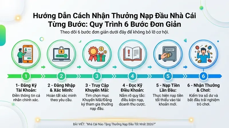 Hướng Dẫn Cách Nhận Thưởng Nạp Đầu Nhà Cái Từng Bước
