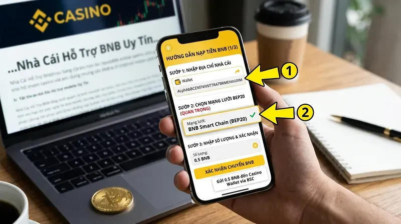 Hướng Dẫn Nạp Tiền Bằng BNB Vào Nhà Cái Từng Bước