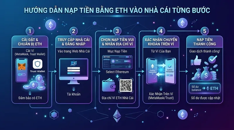 SV88 4 Hướng Dẫn Nạp Tiền Bằng ETH Vào Nhà Cái Từng Bước