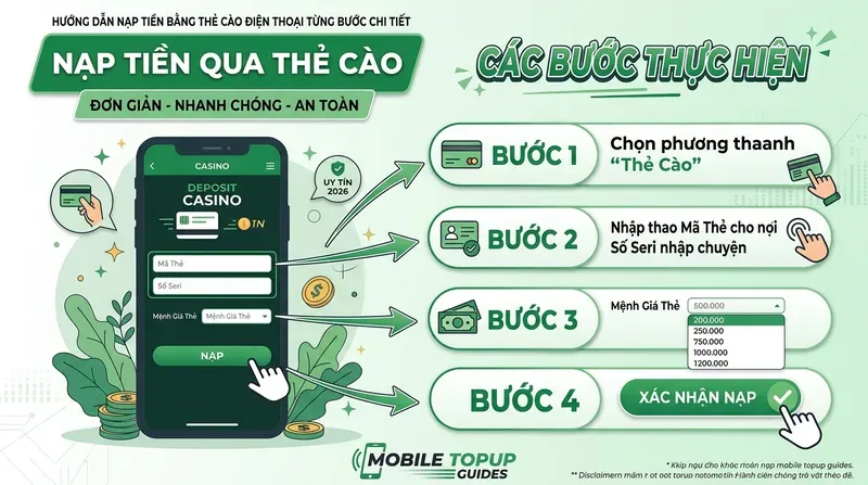Vin88 4 Hướng Dẫn Nạp Tiền Bằng Thẻ Cào Điện Thoại Từng Bước Chi Tiết
