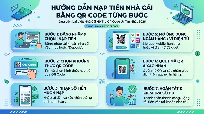 Hướng dẫn nạp tiền nhà cái bằng QR Code từng bước