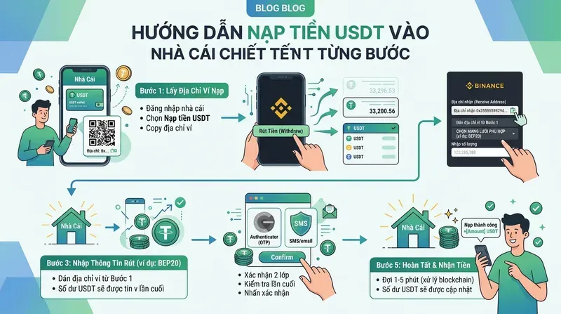 SV88 4 Hướng Dẫn Nạp Tiền USDT Vào Nhà Cái Chi Tiết Từng Bước
