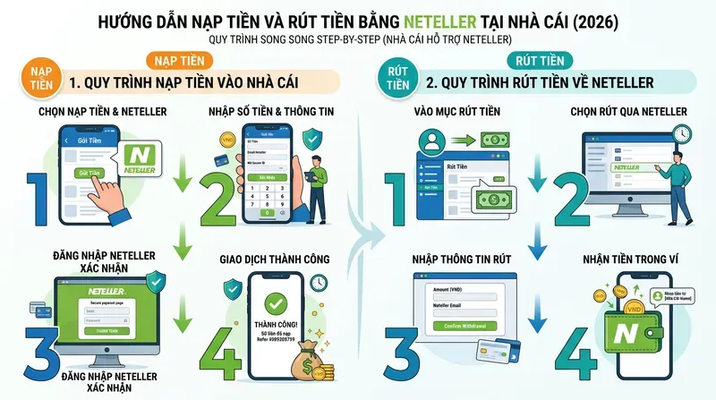 Hướng Dẫn Nạp Tiền Và Rút Tiền Bằng Neteller Tại Nhà Cái