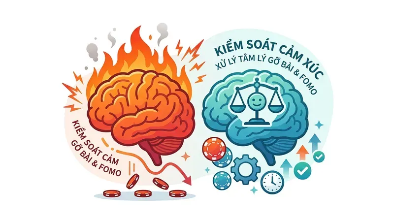 Kiểm Soát Cảm Xúc Khi Đặt Cược: Xử Lý Tâm Lý Gỡ Bài Và FOMO