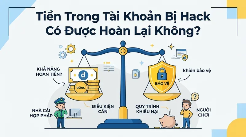 Bị Hack Tài Khoản Nhà Cái Phải Làm Gì? Xử Lý Ngay 4 Tiền Trong Tài Khoản Bị Hack Có Được Hoàn Lại Không?