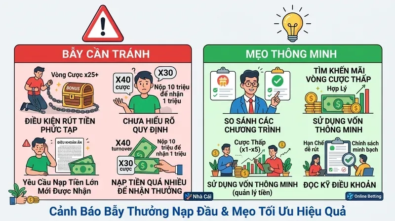 Cảnh Báo Bẫy Thưởng Nạp Đầu & Mẹo Tối Ưu Hiệu Quả