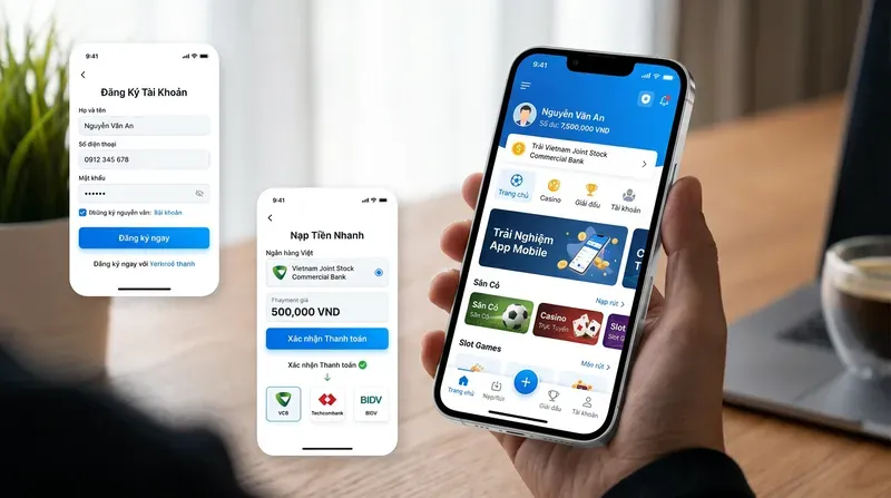 Nhà cái trực tuyến là gì? So sánh online và truyền thống 5 Đăng ký, nạp rút và trải nghiệm dùng trên điện thoại tại nhà cái online