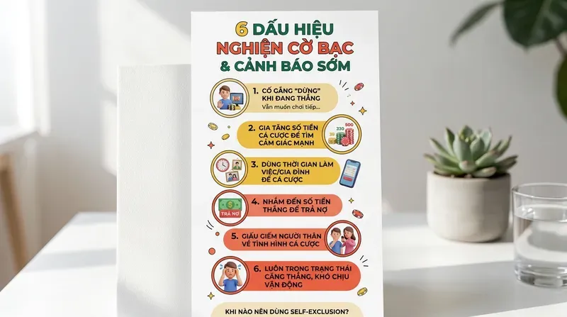 Dấu Hiệu Nghiện Cờ Bạc Và Khi Nào Nên Dùng Self-Exclusion?