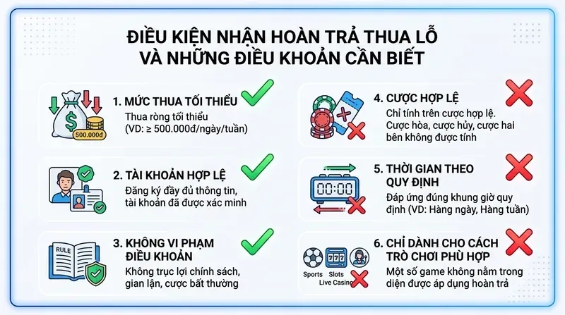 Điều Kiện Nhận Hoàn Trả Thua Lỗ Và Những Điều Khoản Cần Biết
