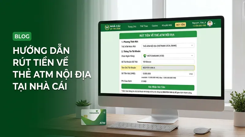 Vin88 5 Hướng Dẫn Rút Tiền Về Thẻ ATM Nội Địa Tại Nhà Cái