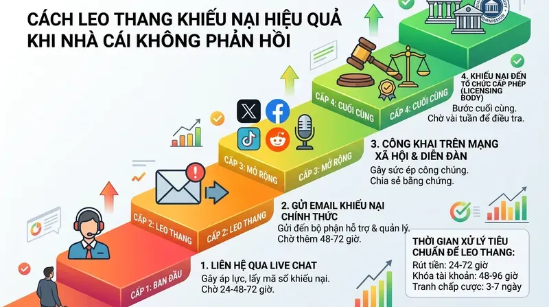 Nhà Cái Không Phản Hồi: Cách Leo Thang Khiếu Nại Hiệu Quả
