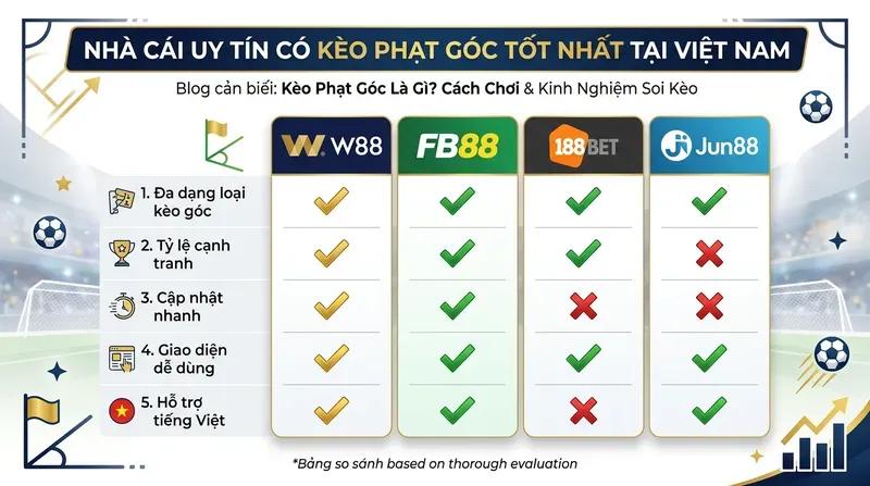 Nhà Cái Uy Tín Có Kèo Phạt Góc Tốt Nhất Tại Việt Nam