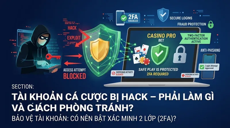 Có Nên Bật Xác Minh 2 Lớp (2FA) Tài Khoản Nhà Cái? 5 Tài Khoản Cá Cược Bị Hack – Phải Làm Gì Và Cách Phòng Tránh?