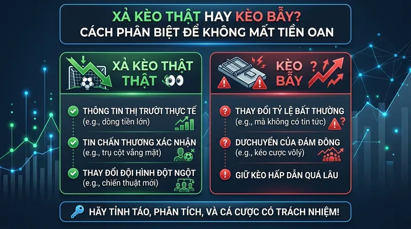 Xả Kèo Thật Hay Kèo Bẫy? Cách Phân Biệt Để Không Mất Tiền Oan