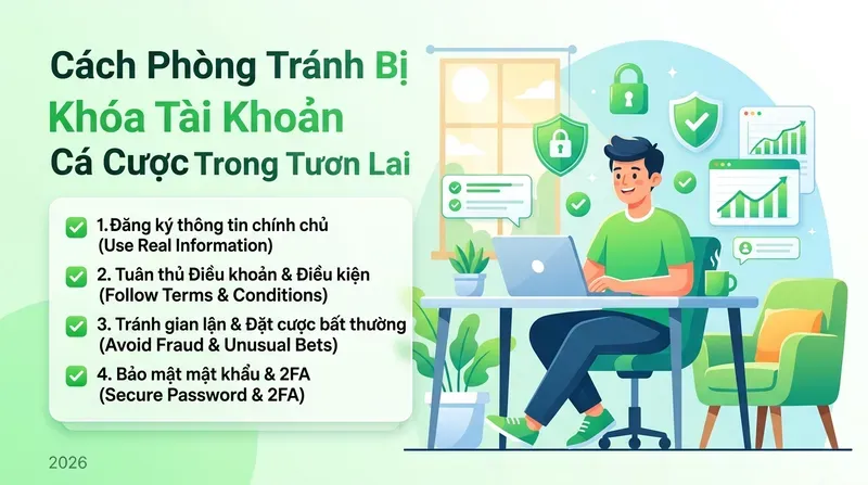 Cách Phòng Tránh Bị Khóa Tài Khoản Cá Cược Trong Tương Lai